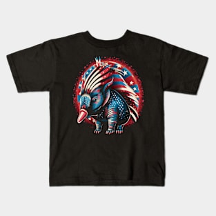 Patriotic Armadillo Kids T-Shirt